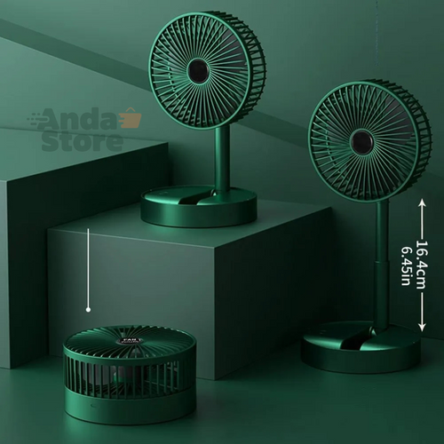 Ventilador con Soporte Para Celular con carga USB y movimiento 180º.