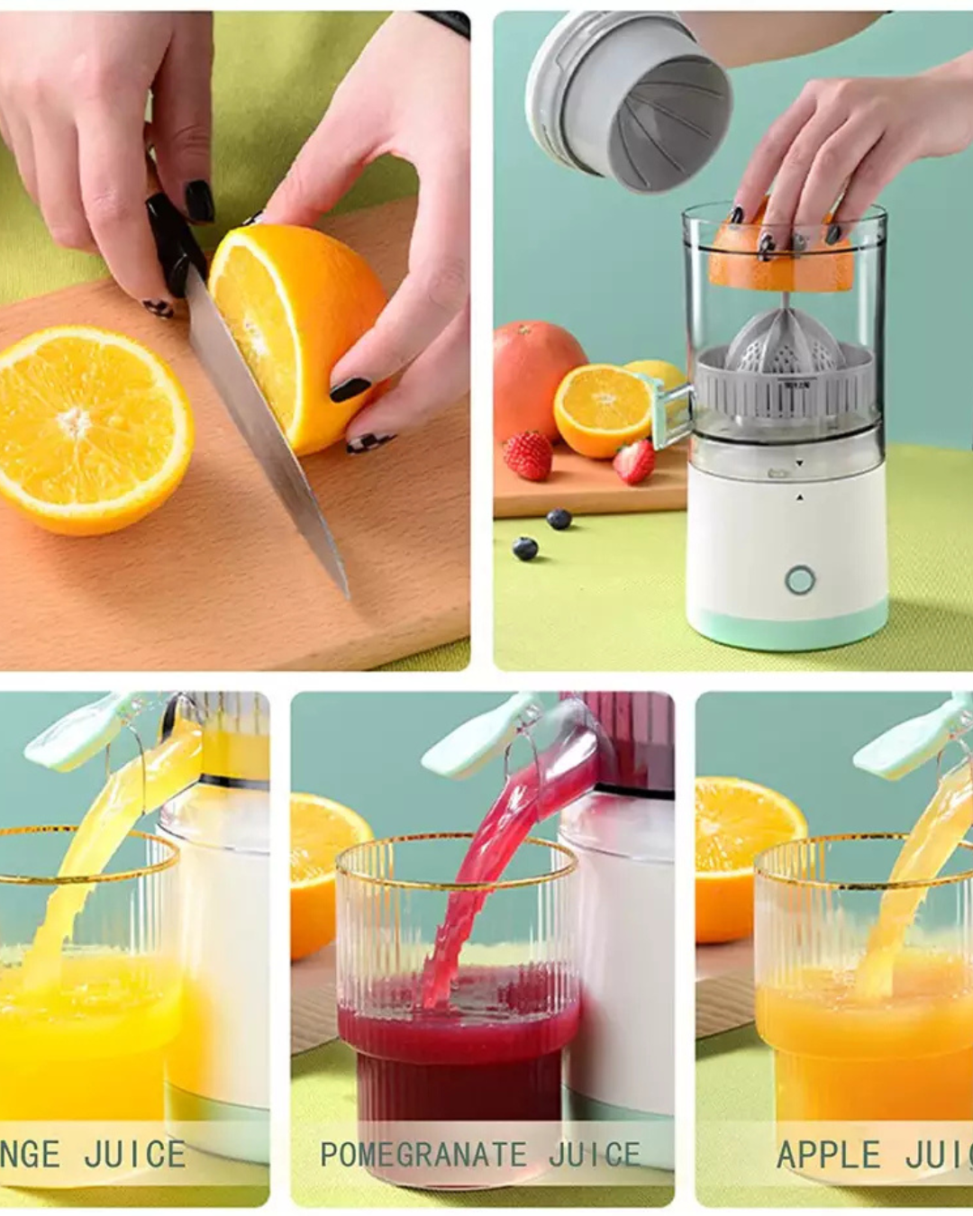 Exprimidor Saca Jugo Recargable USB